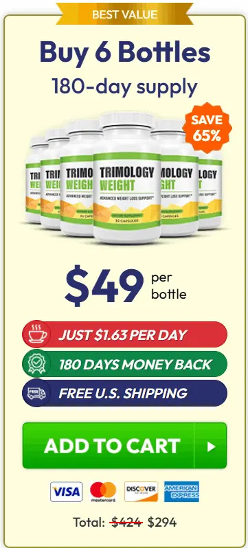 Trimology 6 bottles